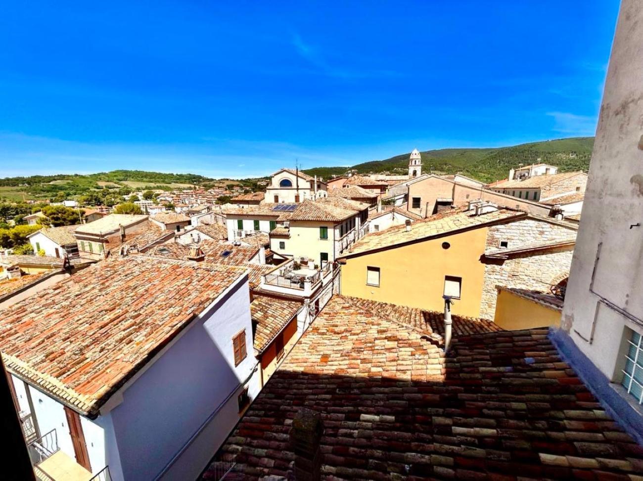 Paulis - Semiattico In Pieno Centro A Sirolo, Con Meravigliosa Vista Mare Apartment Bagian luar foto